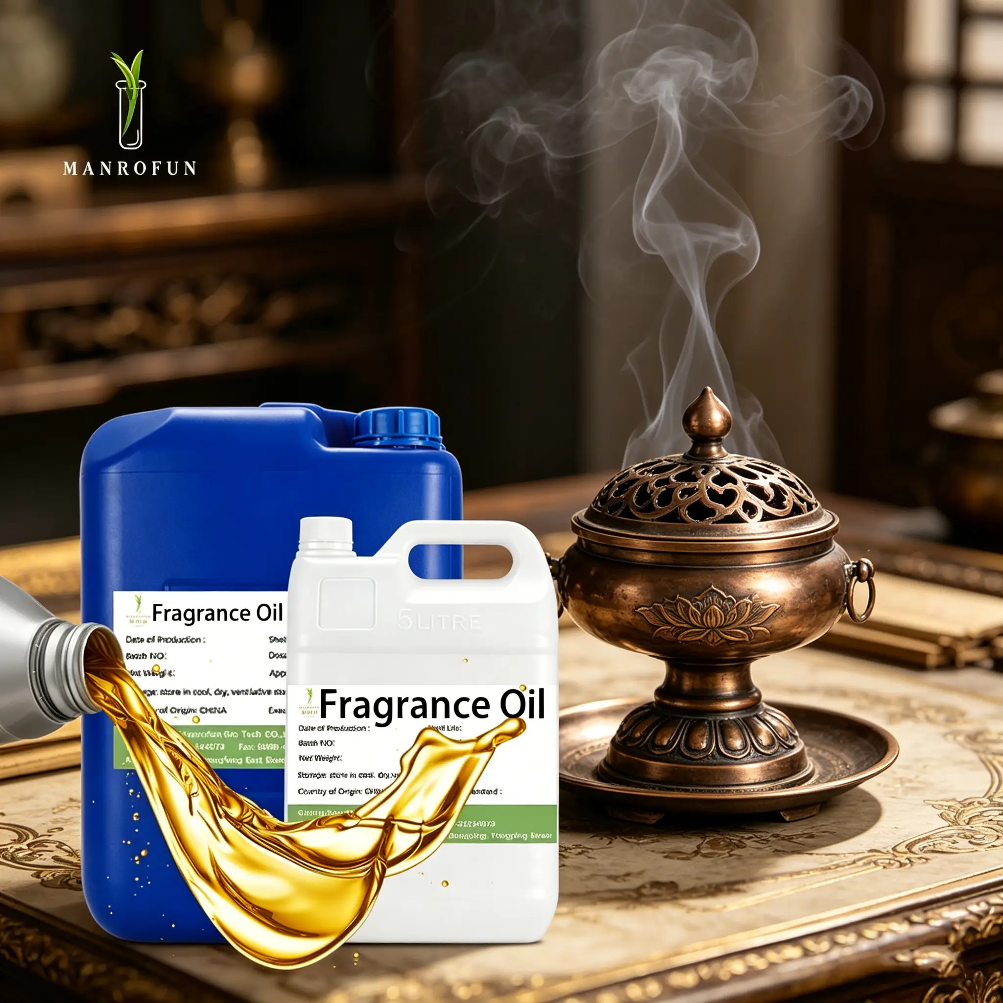 Premium Incense Fragrance Oil for Home & Spiritual Scent Applications 1