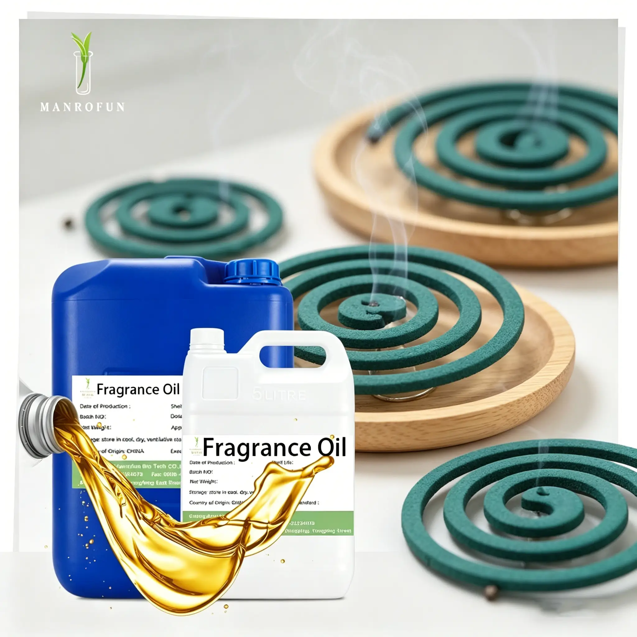 Professional Mosquito Coil Fragrance Oil for Coil, Incense & Repellent Manufacturing 1