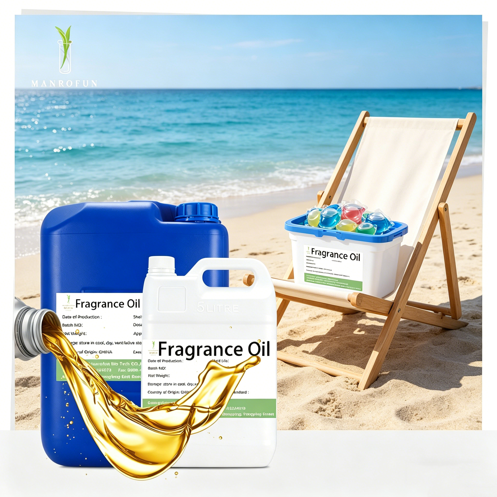 Aceite aromático de larga duración para perlas de detergente para ropa 1
