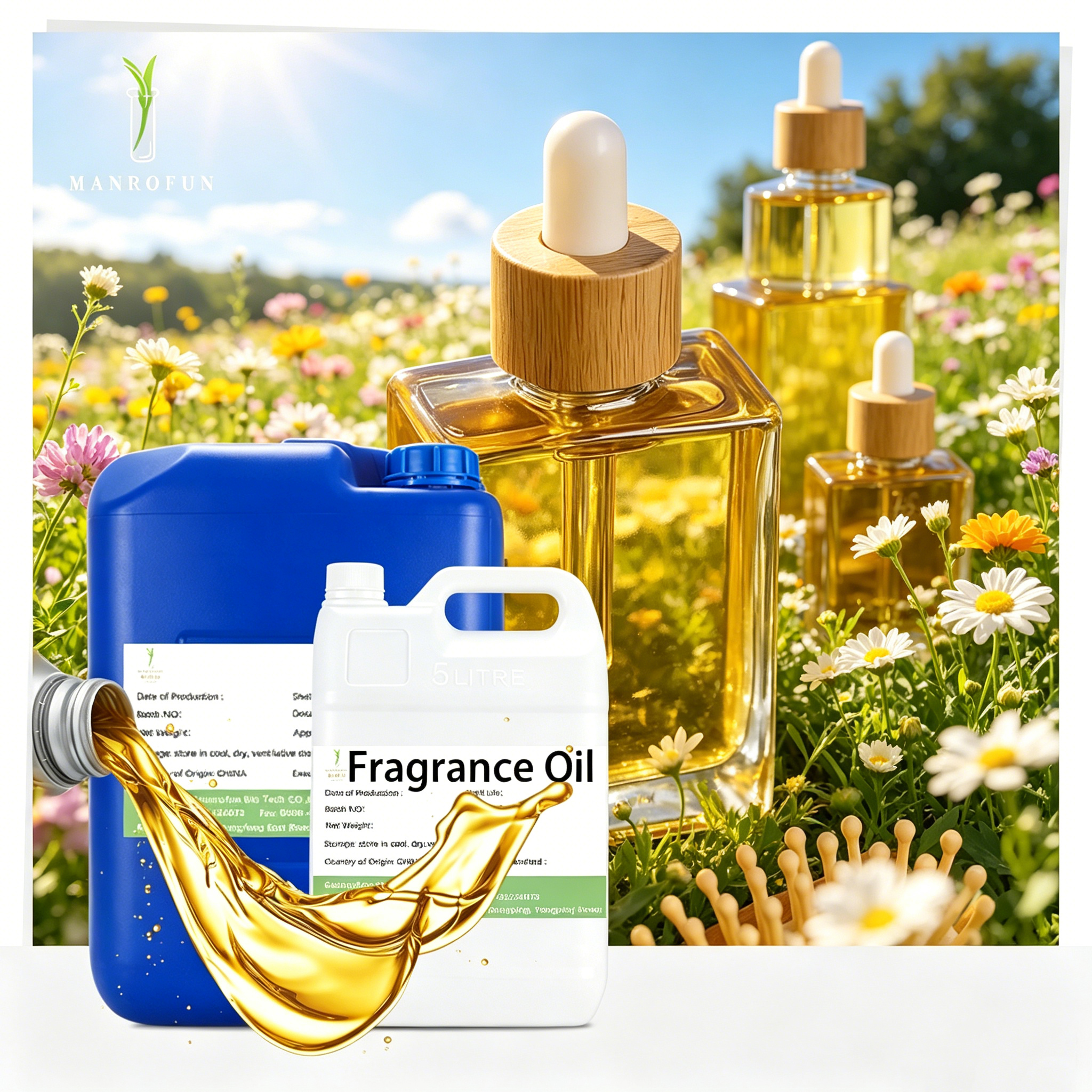 Aceite capilar de alta calidad con fragancia para productos de cuidado capilar. 1