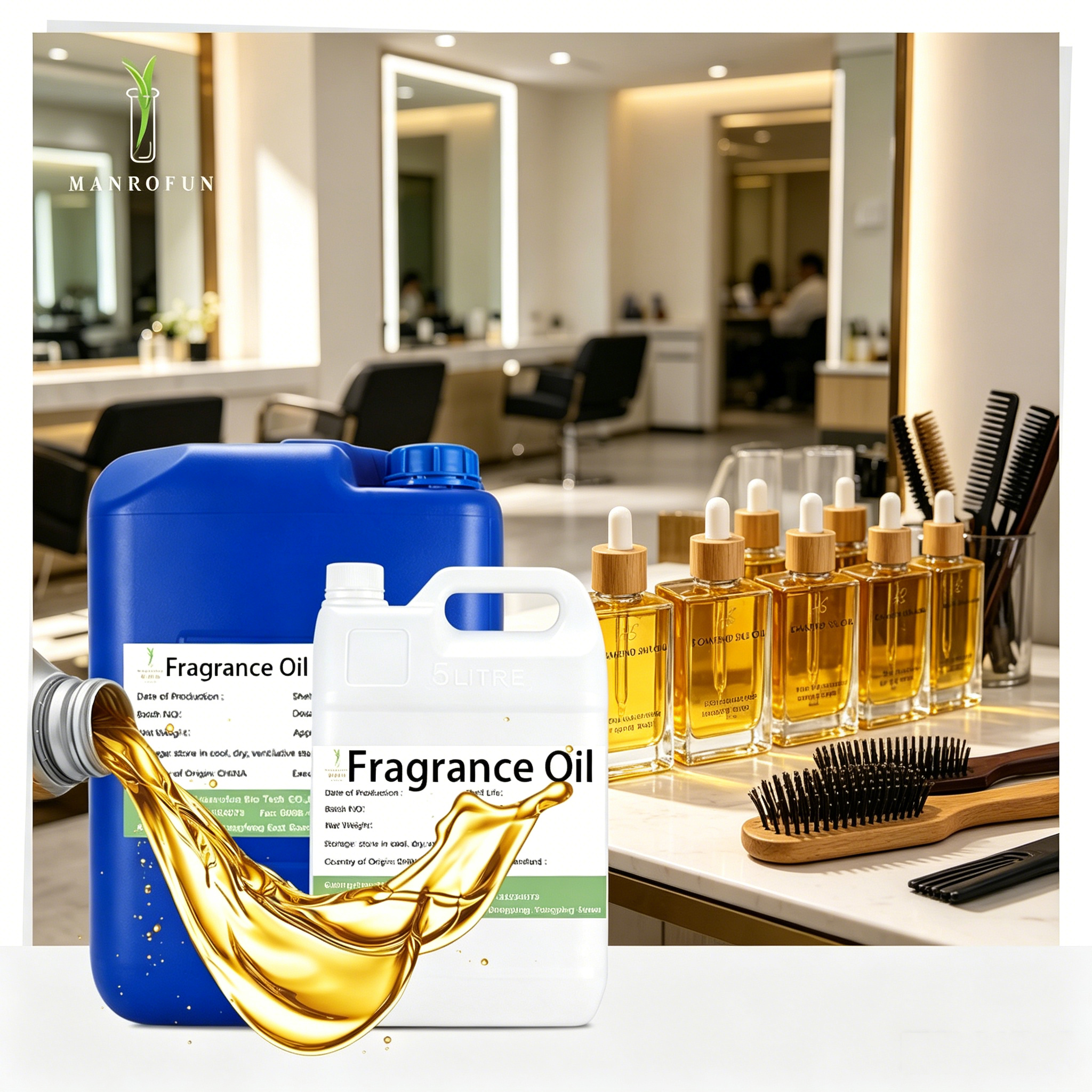 Huile parfumée capillaire haute concentration pour la production OEM 1