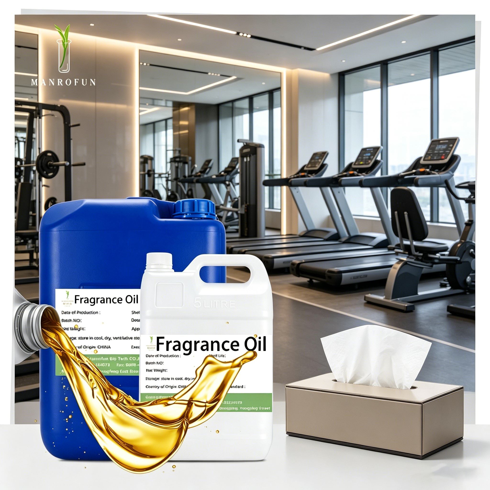 Aceite aromático personalizado para la producción de pañuelos de papel y toallitas húmedas. 1
