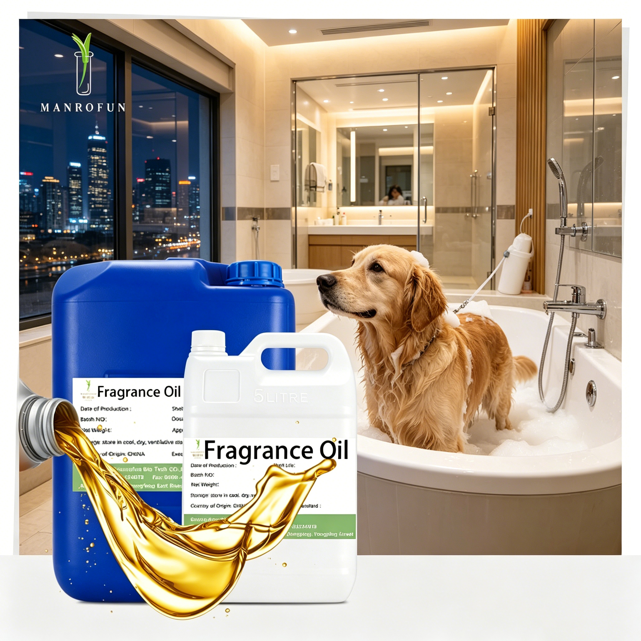 Soft Powdery Fragrance Oil for Pet Grooming Applications 1