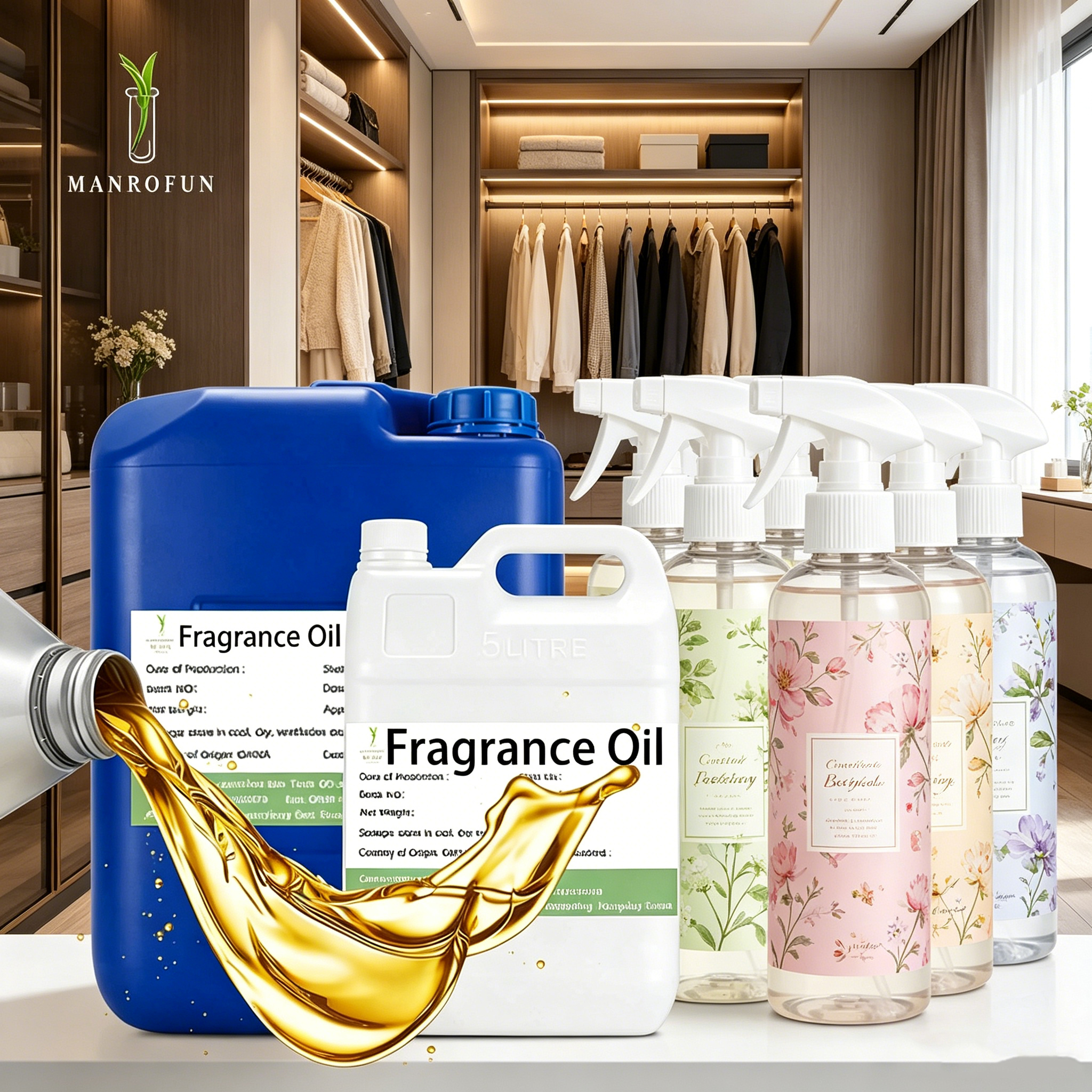 زيت عطري صناعي لرش المنسوجات والكتان 1