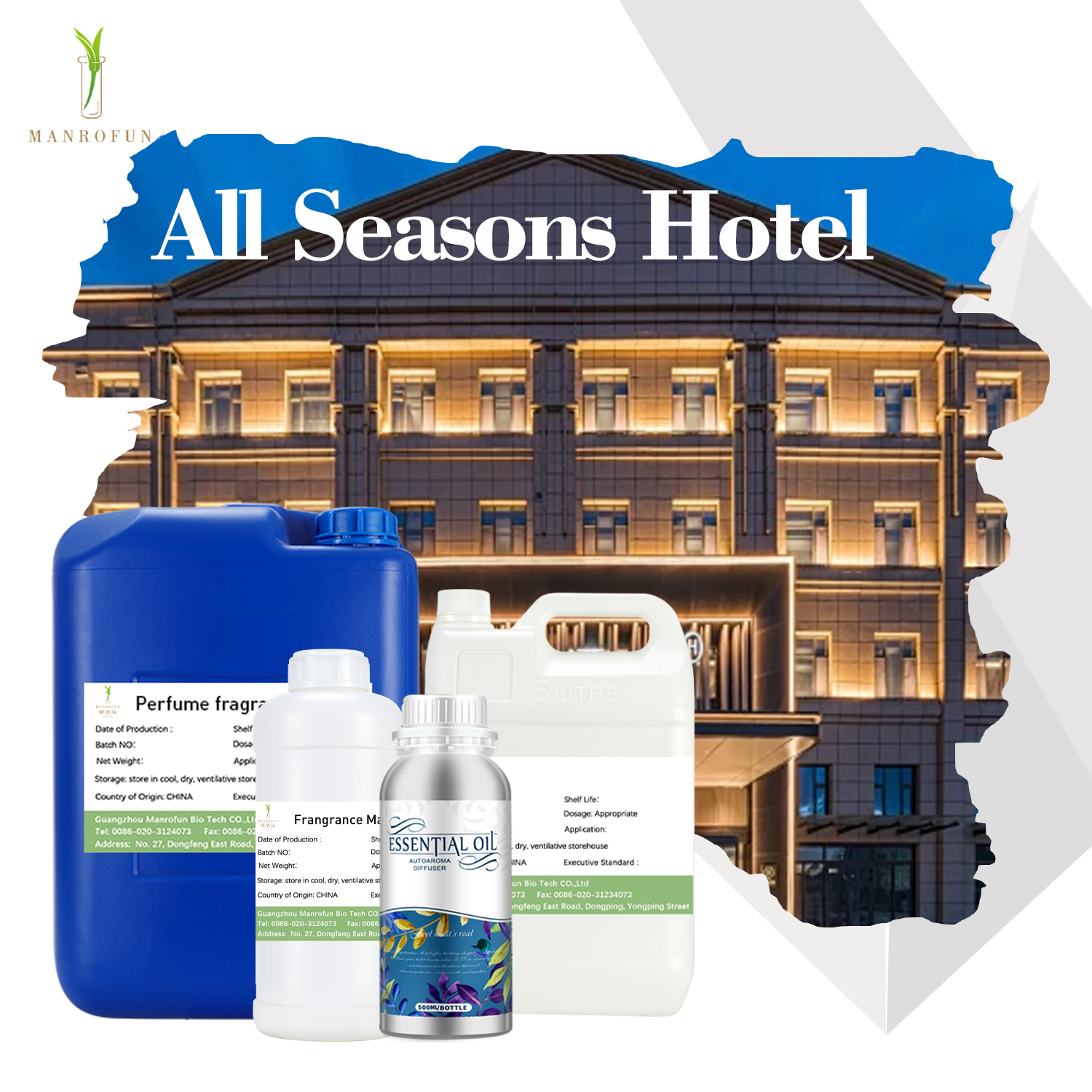 Konzentriertes Aromaöl für Hotellobbys und gewerbliche Duftzerstäuber 1