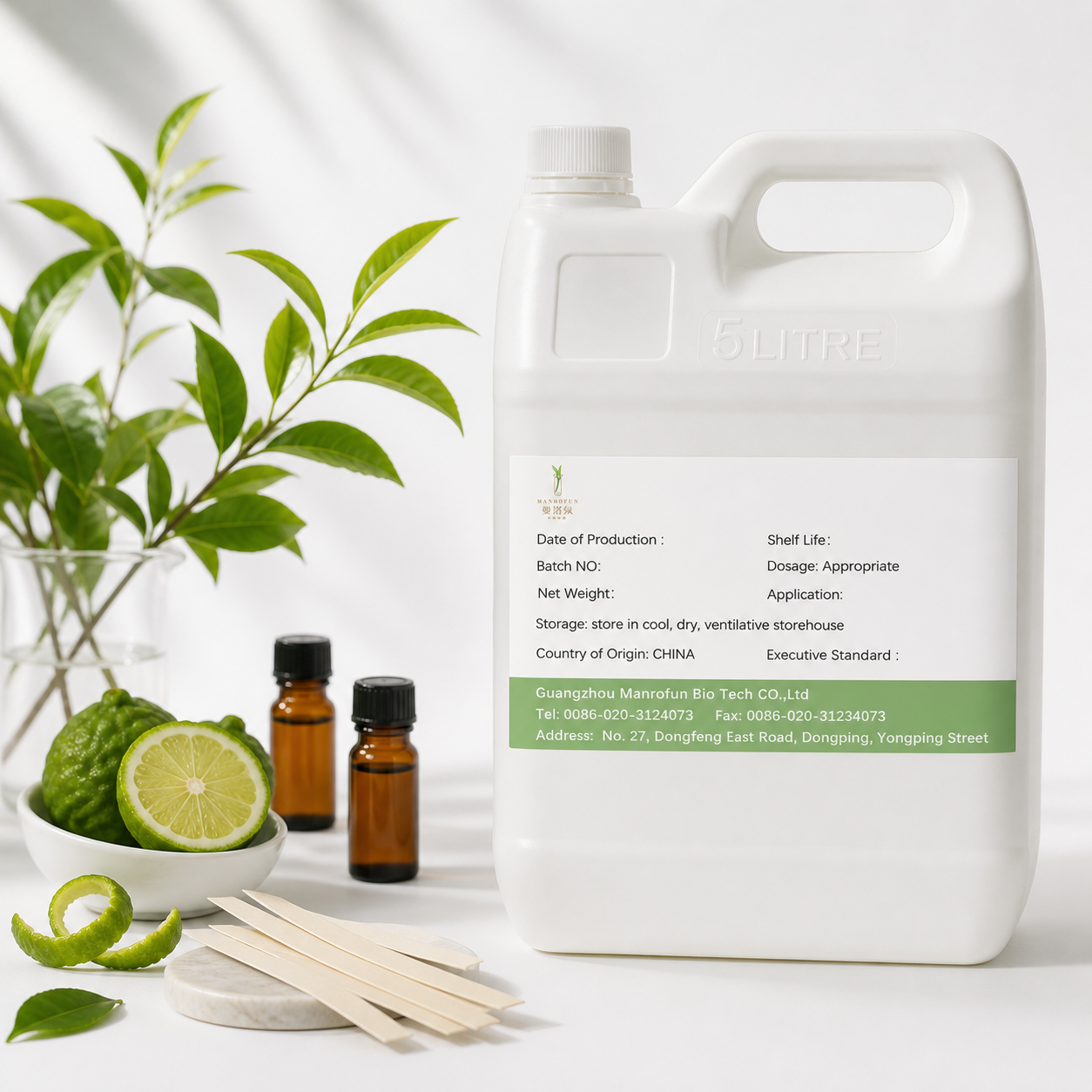 Fresh Green Tea Citrus Musk Fragrance Oil for Clean Scent Development 2