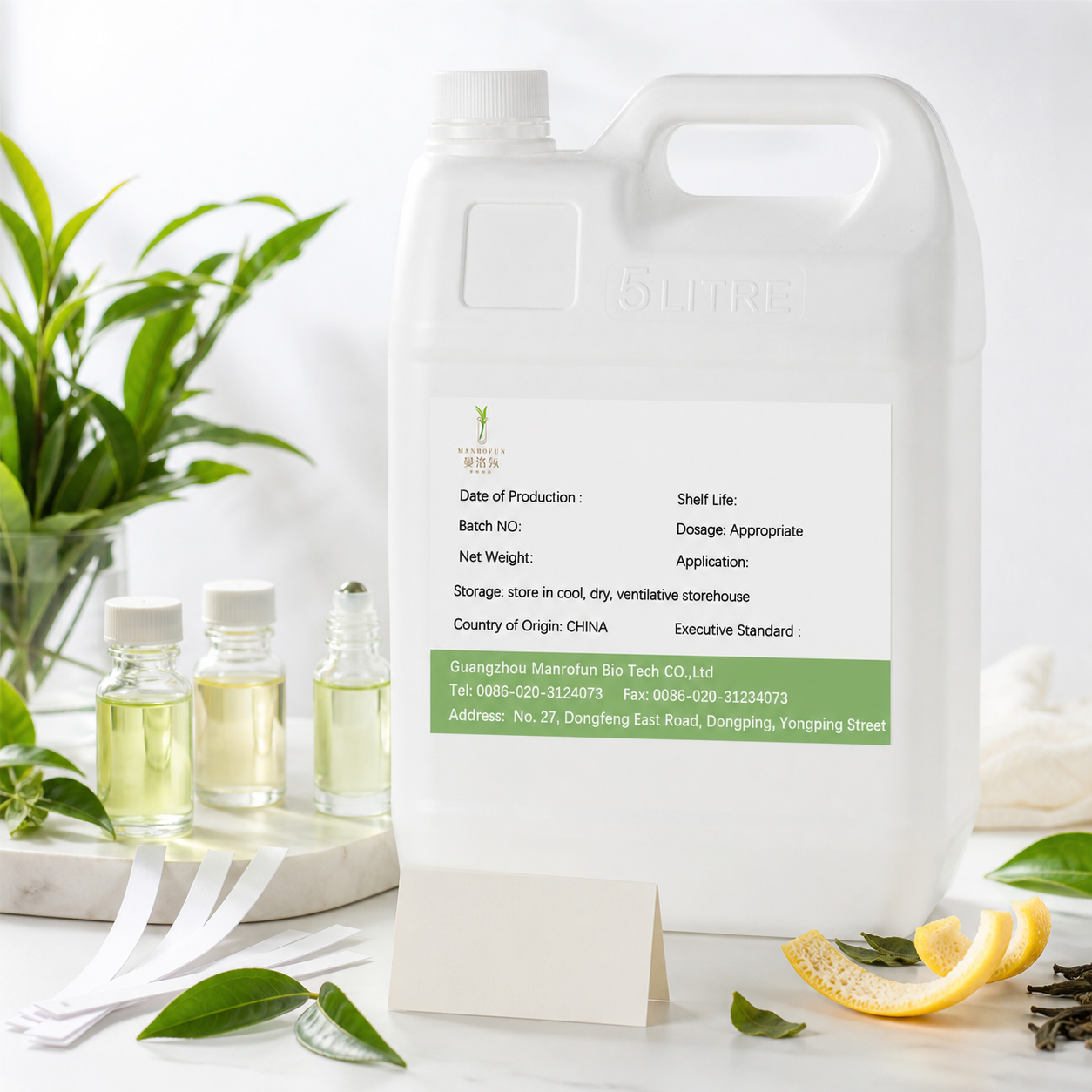 Fresh Green Tea Citrus Musk Fragrance Oil for Clean Scent Development 3