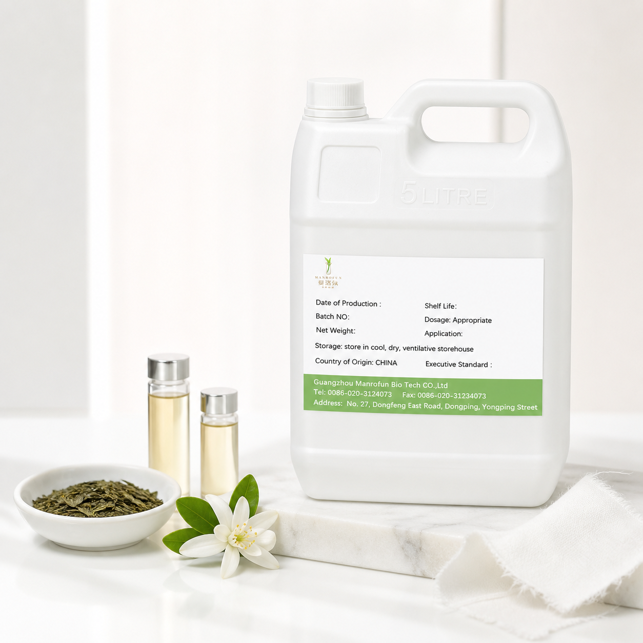 Clean White Tea Perfume Oil for Neroli Musk Private Label Lines 2