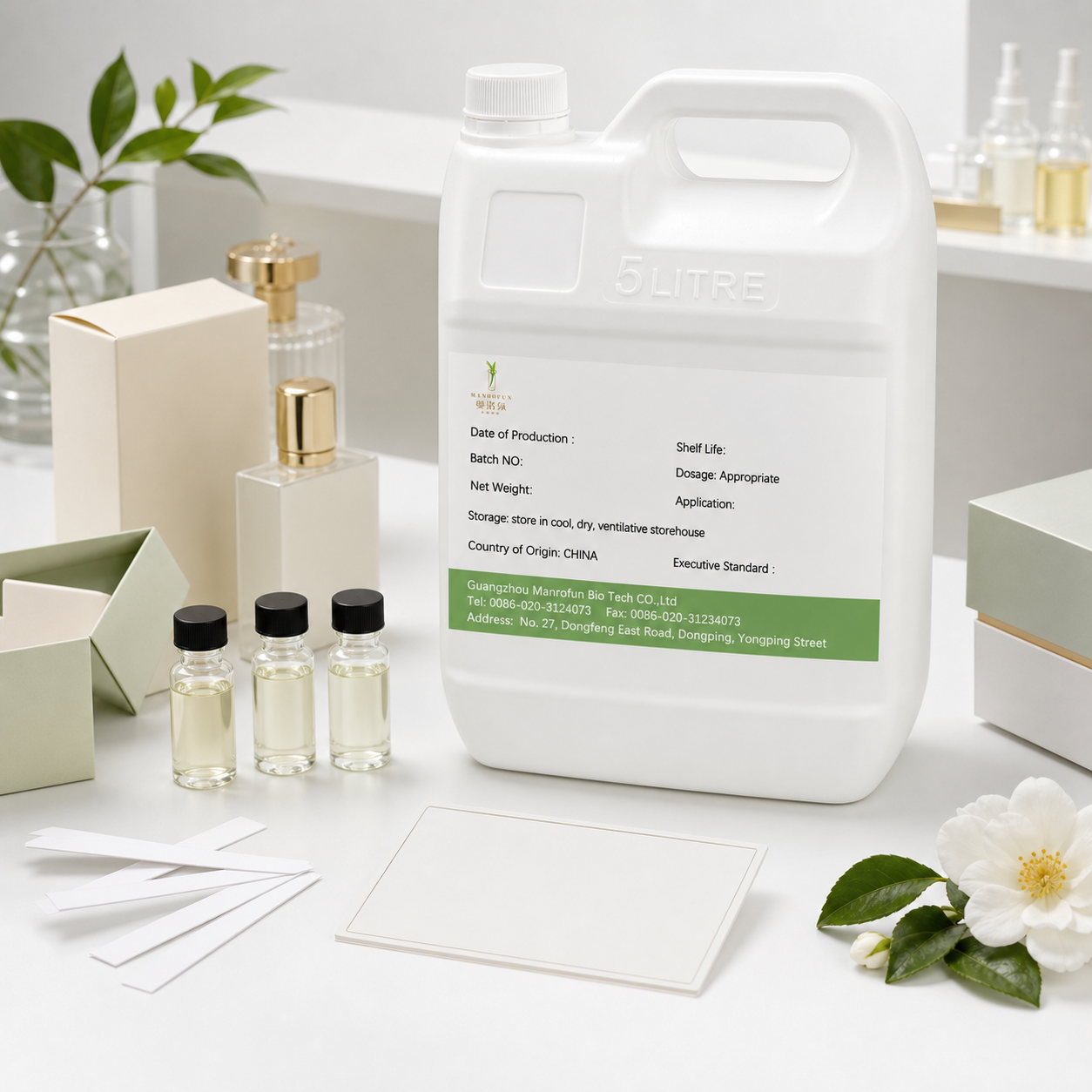 Clean White Tea Perfume Oil for Neroli Musk Private Label Lines 3