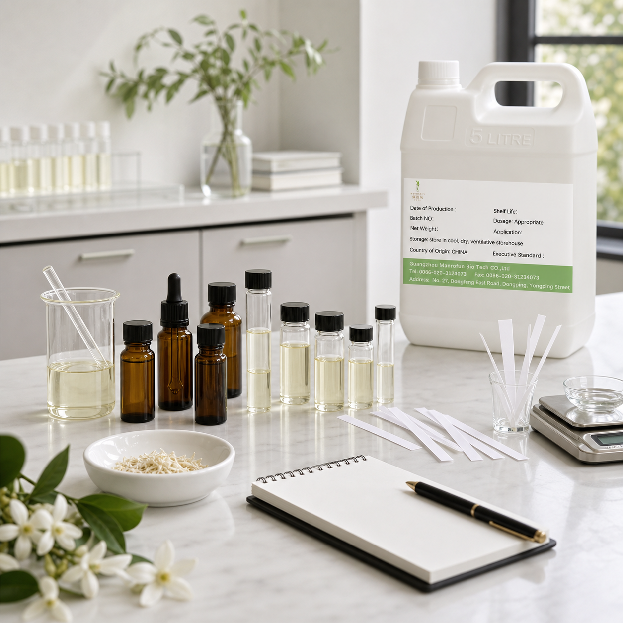 Clean White Tea Perfume Oil for Neroli Musk Private Label Lines 4