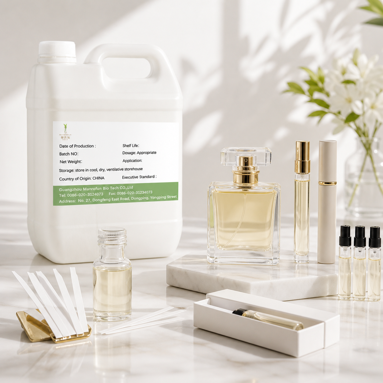 Clean White Tea Perfume Oil for Neroli Musk Private Label Lines 5