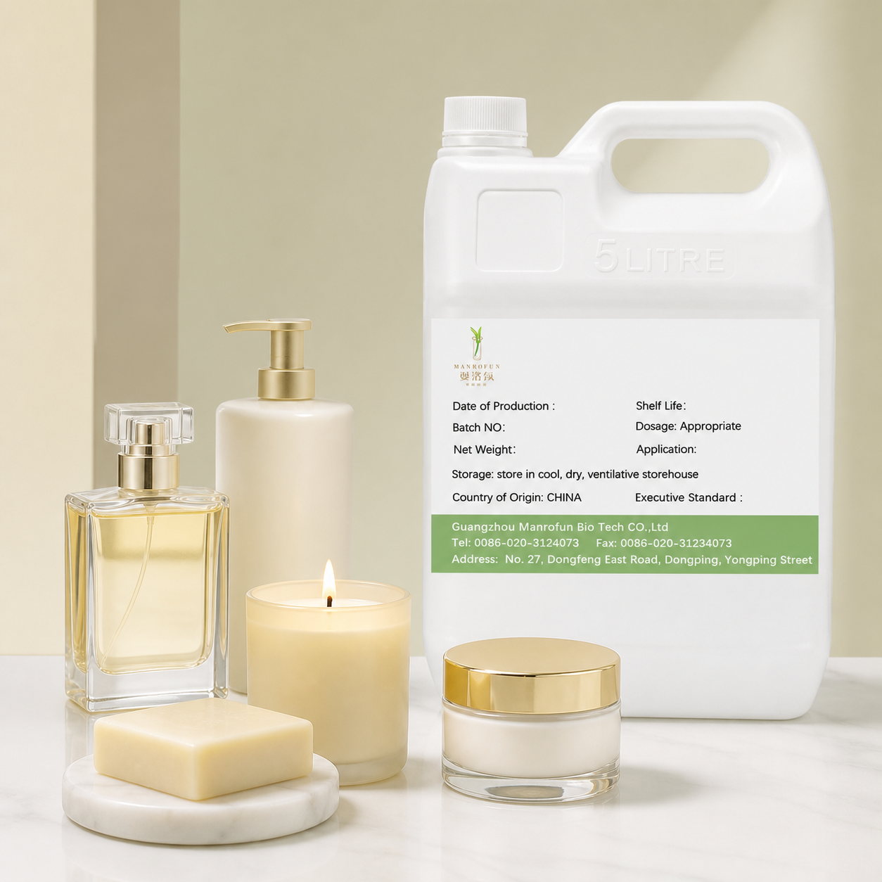 Aceite perfumado gourmand con pistacho, vainilla y haba tonka. 5