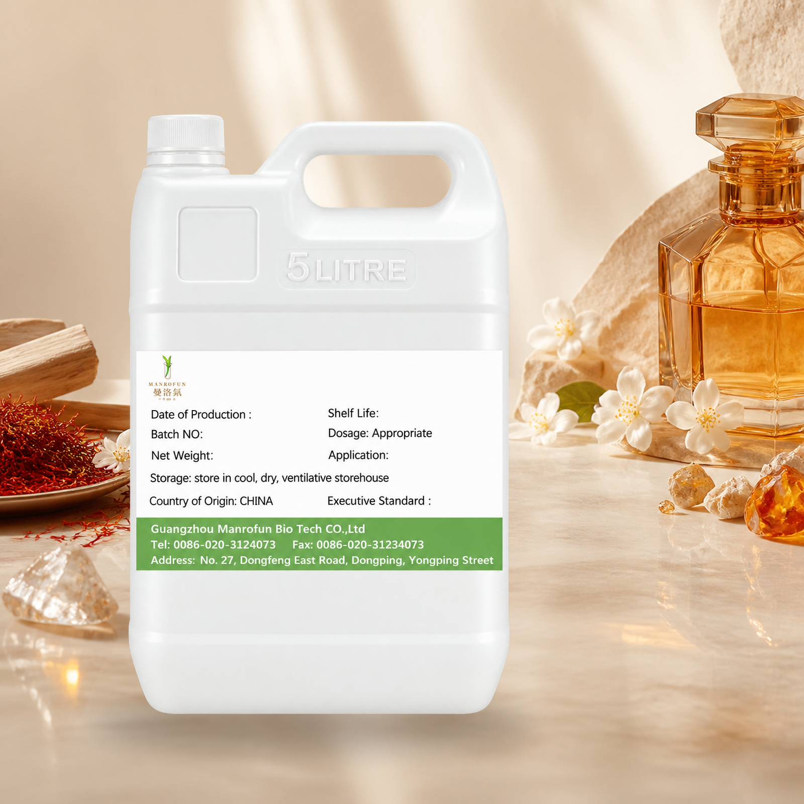 Aceite perfumado de azafrán, jazmín y madera de ámbar para colecciones unisex radiantes. 1