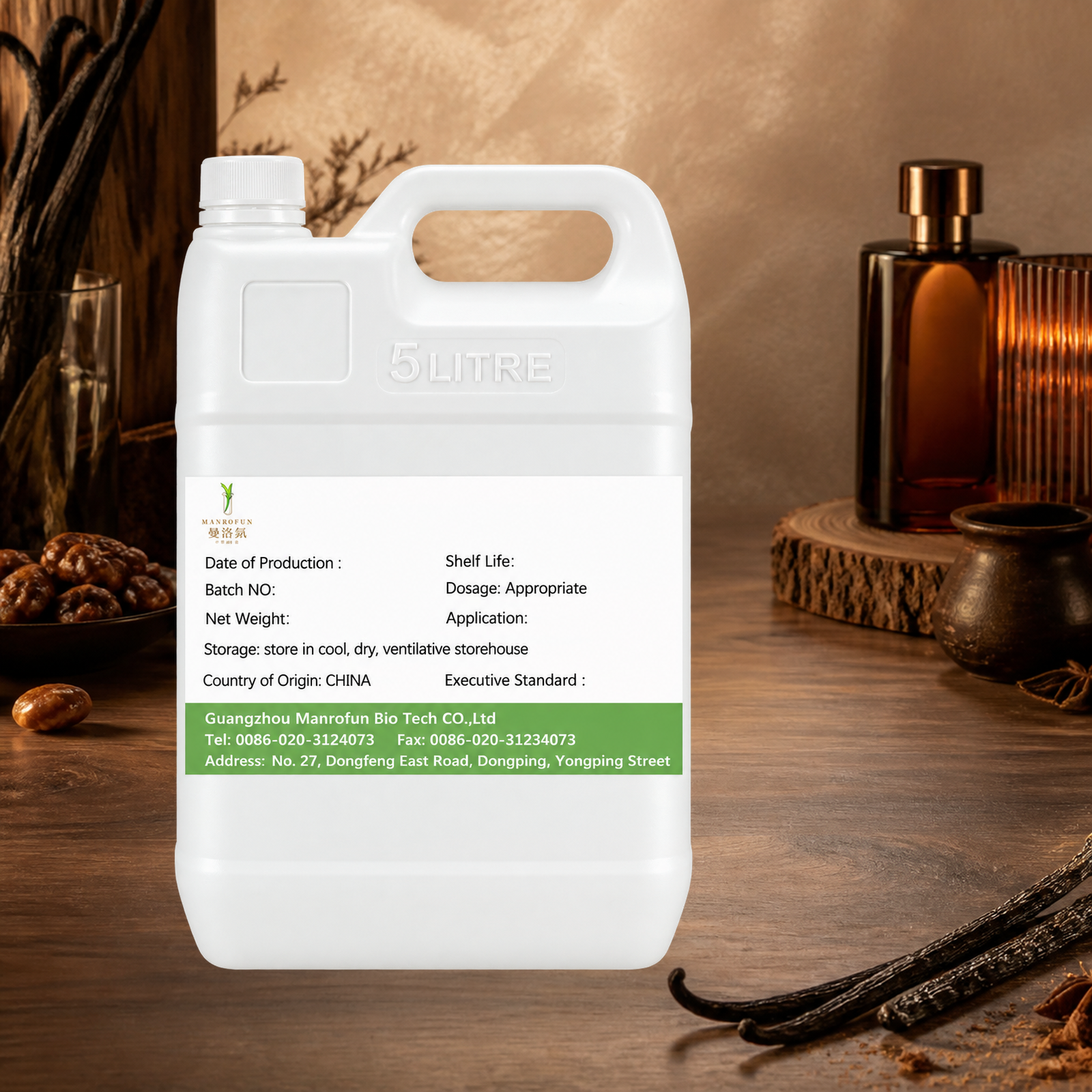 Aceite perfumado de praliné de vainilla Bourbon con base de maderas cremosas. 1
