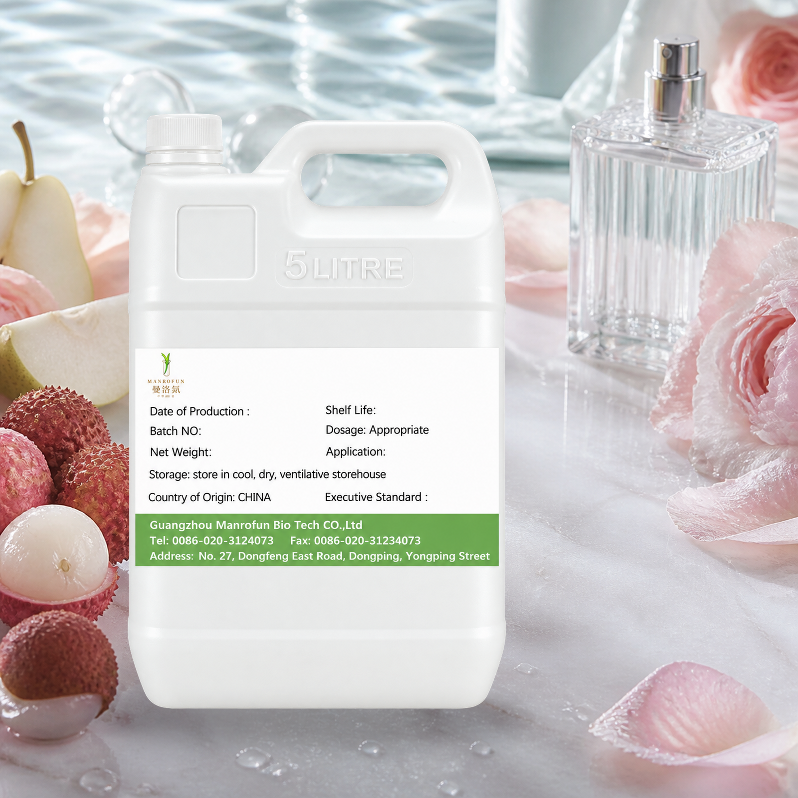 Lychee Pear Watery Rose Perfume Oil for Airy Floral Projects 1