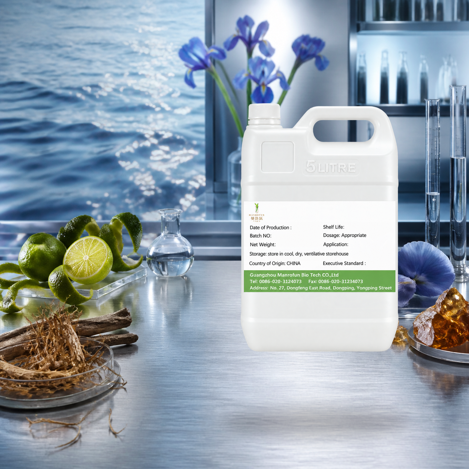 Bergamot Iris Vetiver Perfume Oil with a Clean Aquatic Profile 4