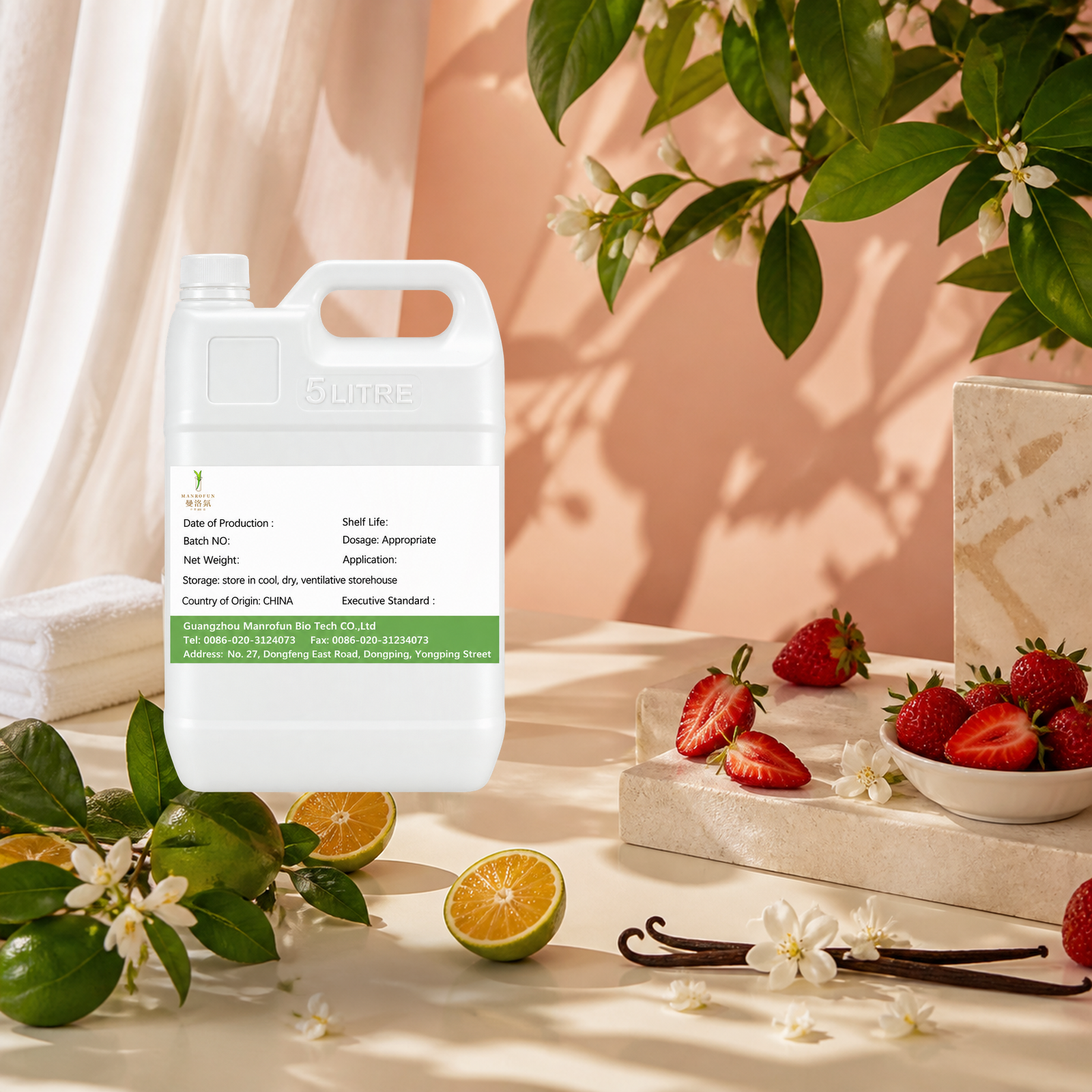 Huile parfumée à la fraise et à la mandarine verte avec une touche de confort vanille-musc 5