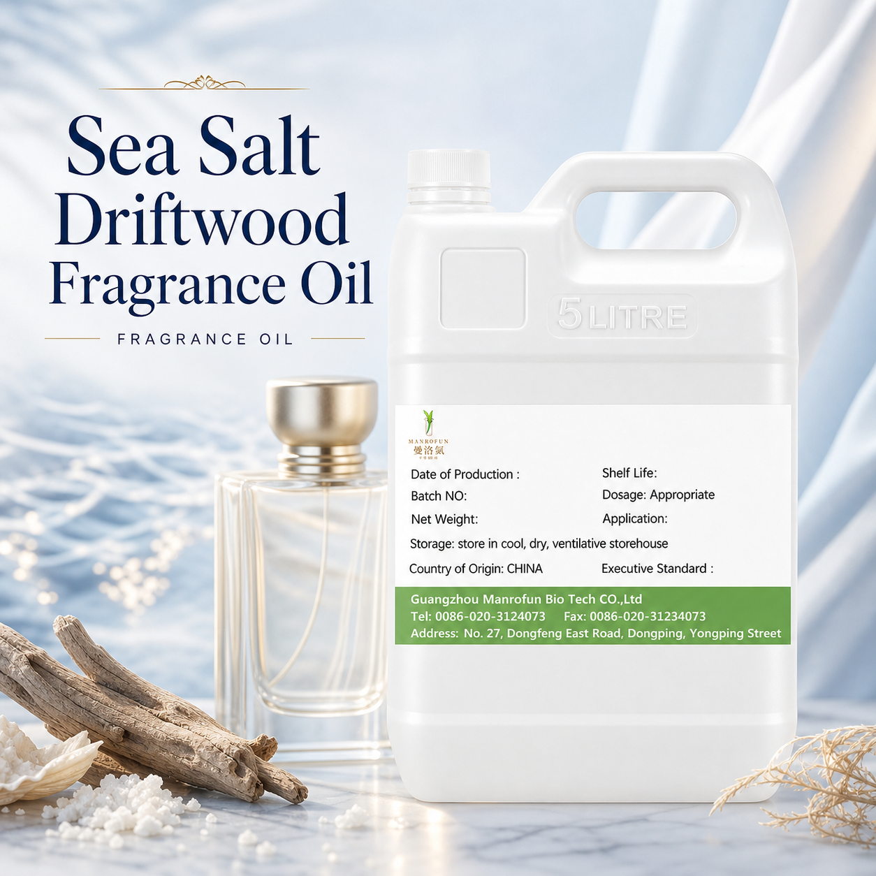 Aroma a madera flotante con sal marina | Aceite aromático premium para perfumes, difusores y velas | Fabricante OEM 1