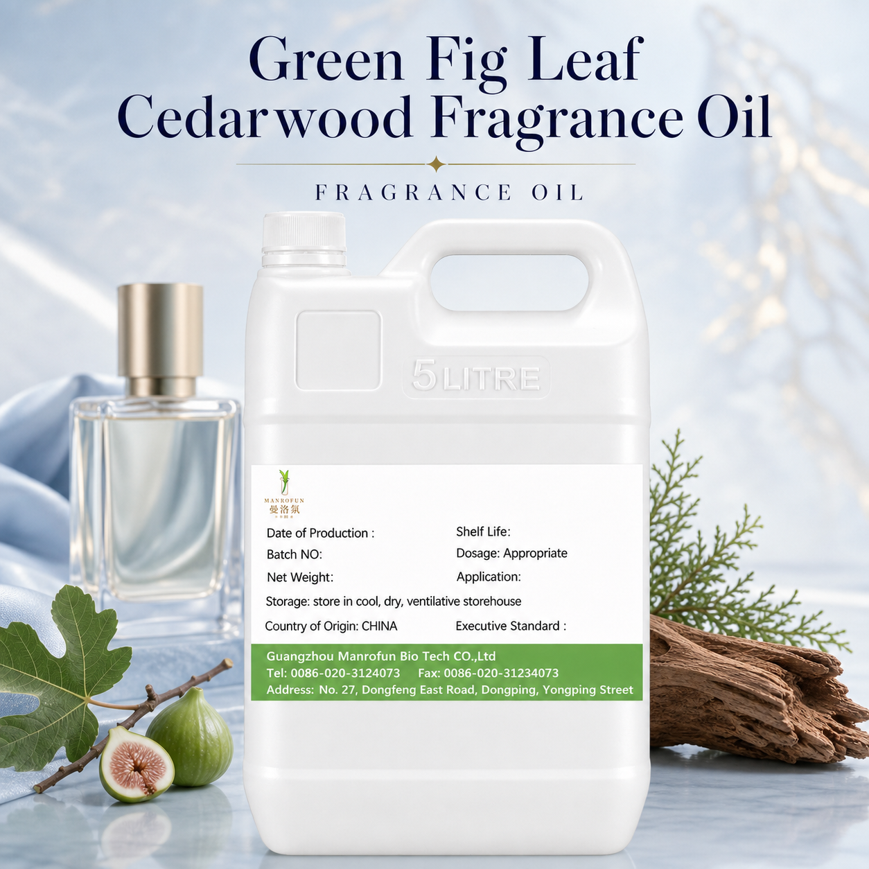 Green Fig Leaf & Cedarwood | Premium Fragrance Oil for EDP Development | OEM Manufacturer 1