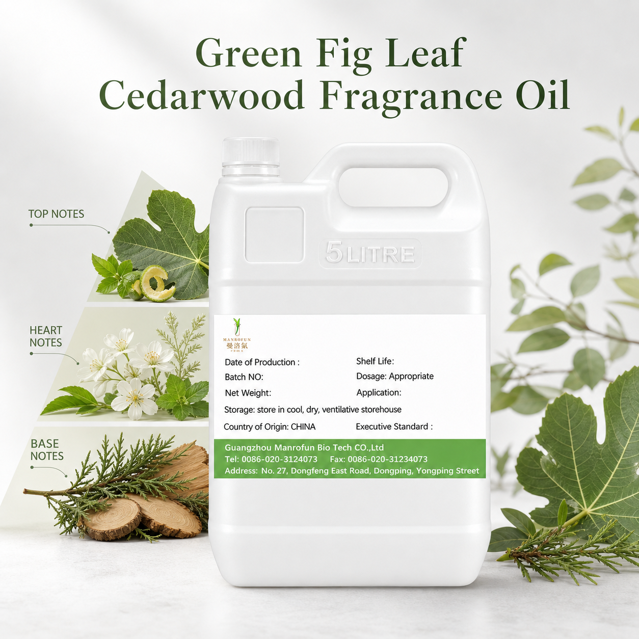 Green Fig Leaf & Cedarwood | Premium Fragrance Oil for EDP Development | OEM Manufacturer 2