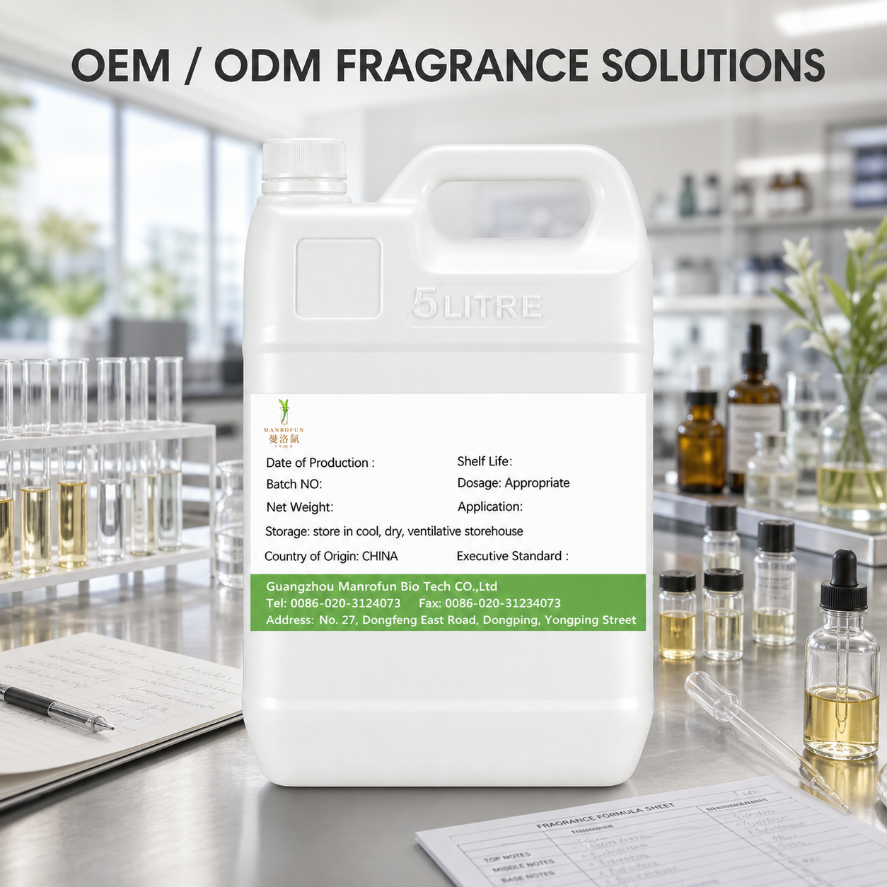 Duftöl mit Zitrus-Grün-Neroli-Vetiver-Kombination für die Kölnischwasserherstellung (OEM, Private Label) 3