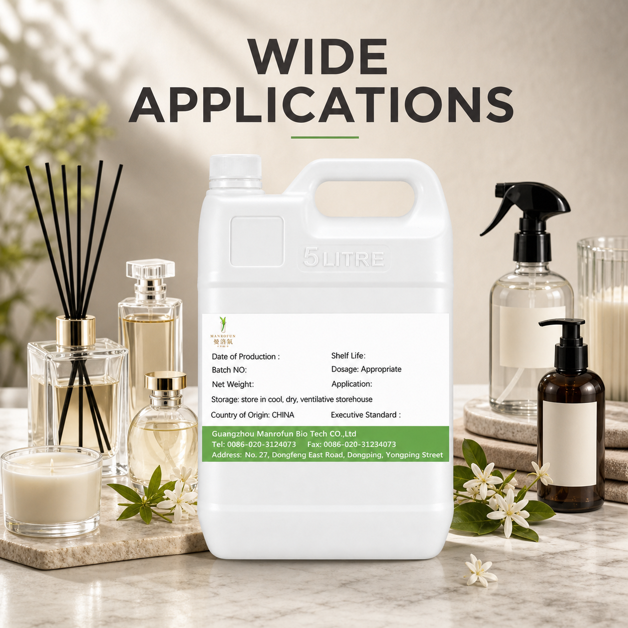 Duftöl mit Zitrus-Grün-Neroli-Vetiver-Kombination für die Kölnischwasserherstellung (OEM, Private Label) 5