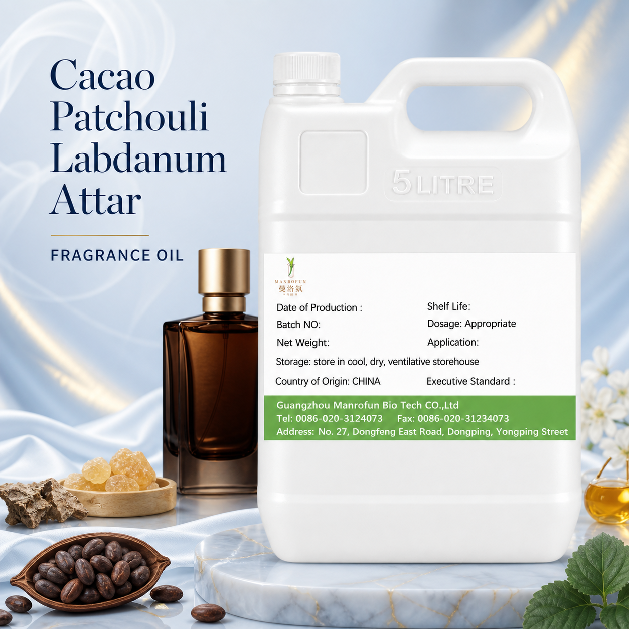 Dark Cacao, Patchouli & Labdanum Attar | Premium Fragrance Oil for Extrait Perfumery | OEM Manufacturer 1