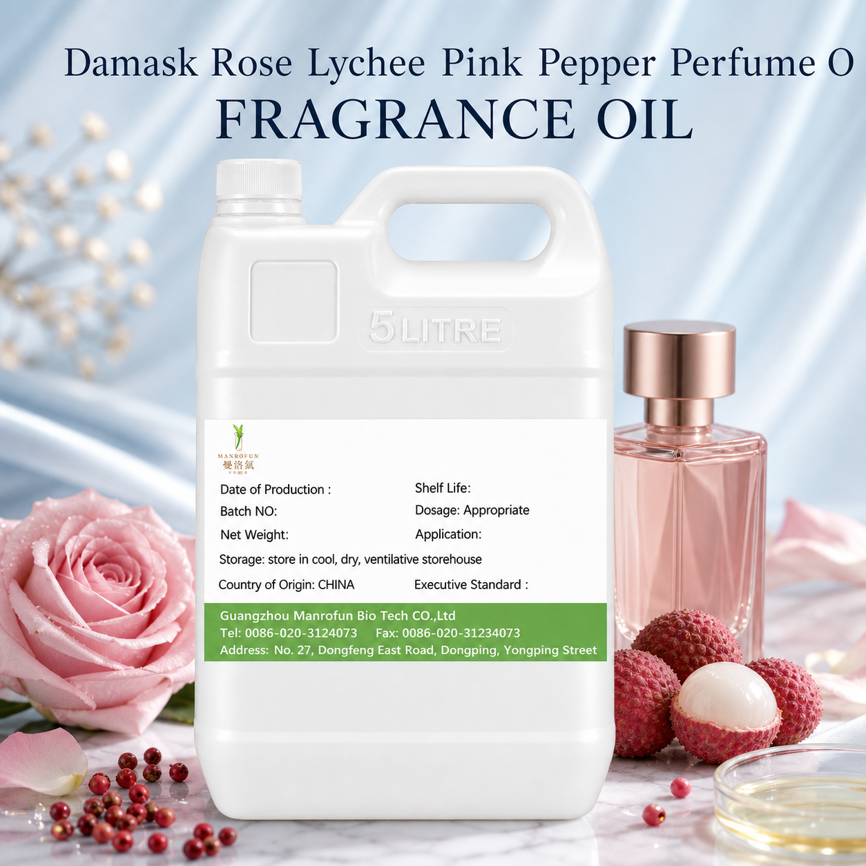 Radiant Damask Rose Lychee Pink Pepper Perfume Fragrance Oil for EDP OEM Private Label Supply 1