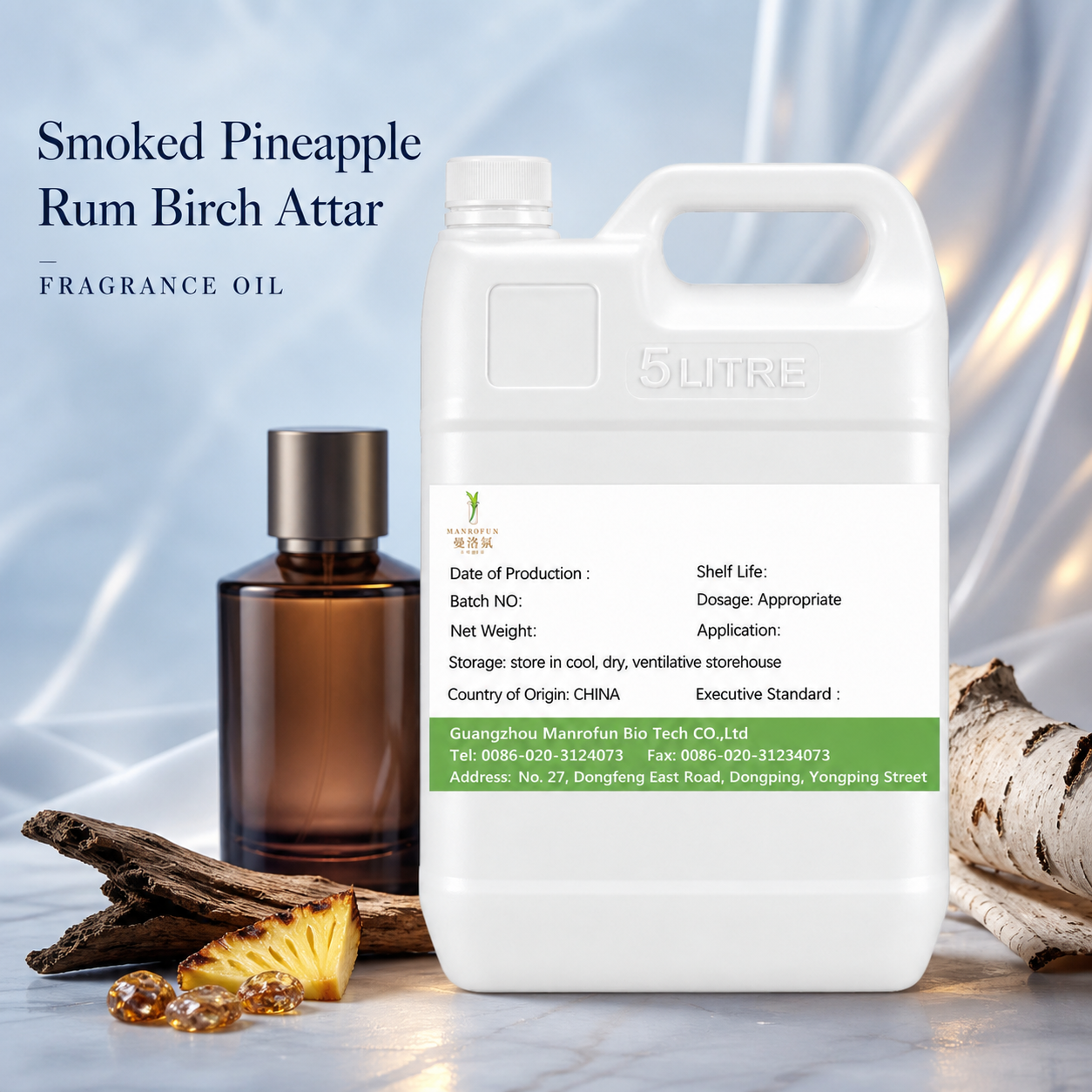 Smoked Pineapple, Dark Rum & Birch Attar | Premium Fragrance Oil for Extrait | OEM Manufacturer 1