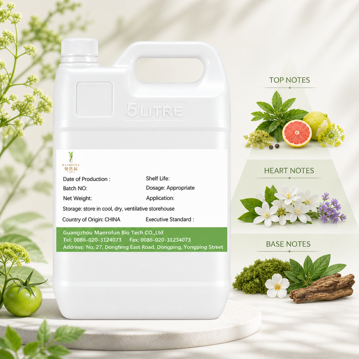 Galbanum and Tomato Leaf Botanical Perfume Concentrate, Formulated for Bespoke EDP Programs 2