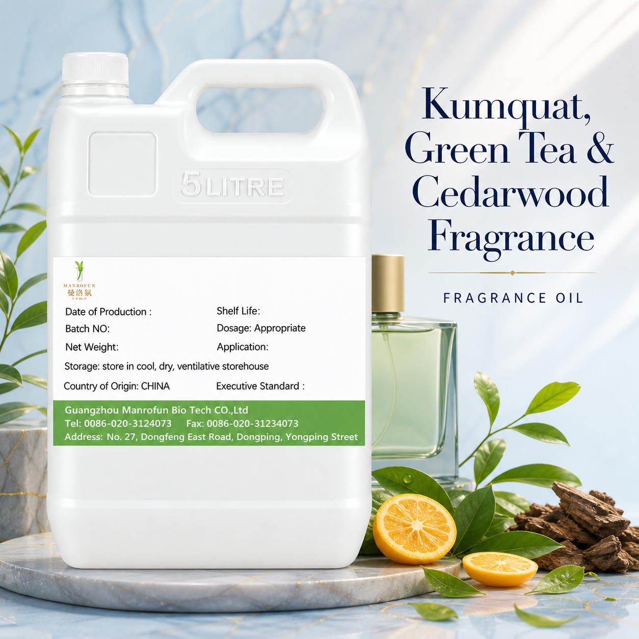Kumquat and Green Tea Clarity on Cedarwood — Concentrate for Bespoke EDP Development 1