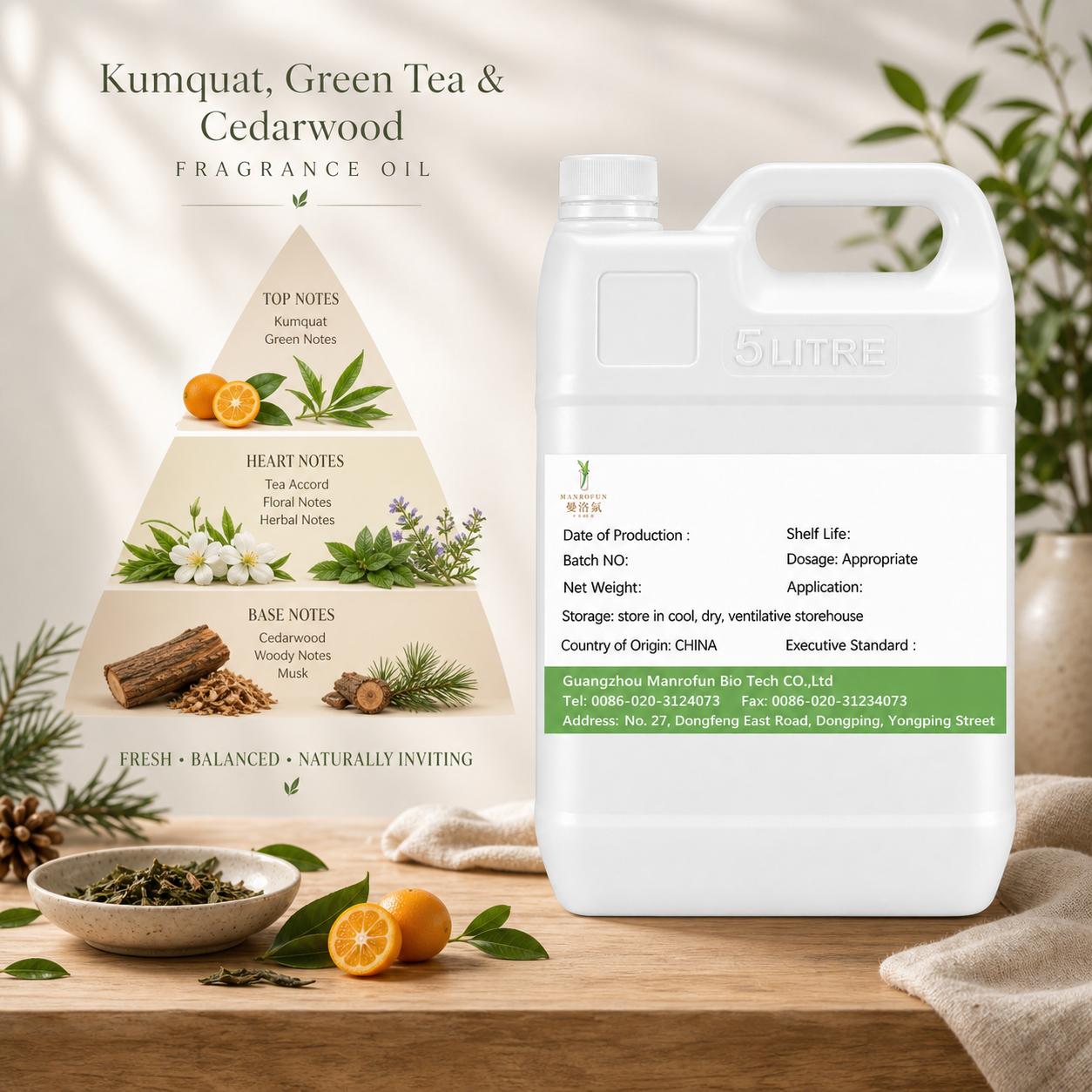 Kumquat and Green Tea Clarity on Cedarwood — Concentrate for Bespoke EDP Development 2