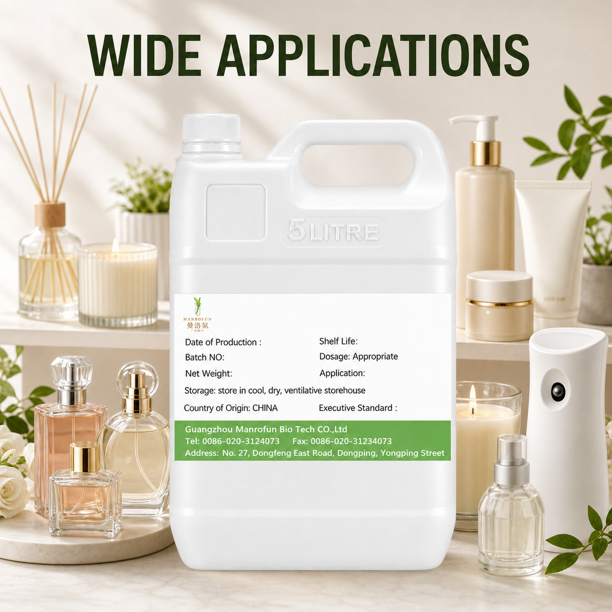 Cucumber Chill, Eucalyptus Air and Clean Musk Fragrance Concentrate for Bespoke Scent Programs 5