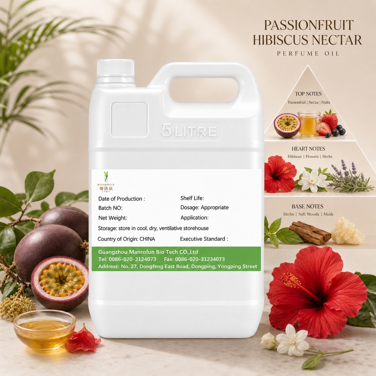Konzentrat aus tropischem Passionsfrucht- und Hibiskusnektar, speziell für maßgeschneiderte Duftkollektionen entwickelt 2