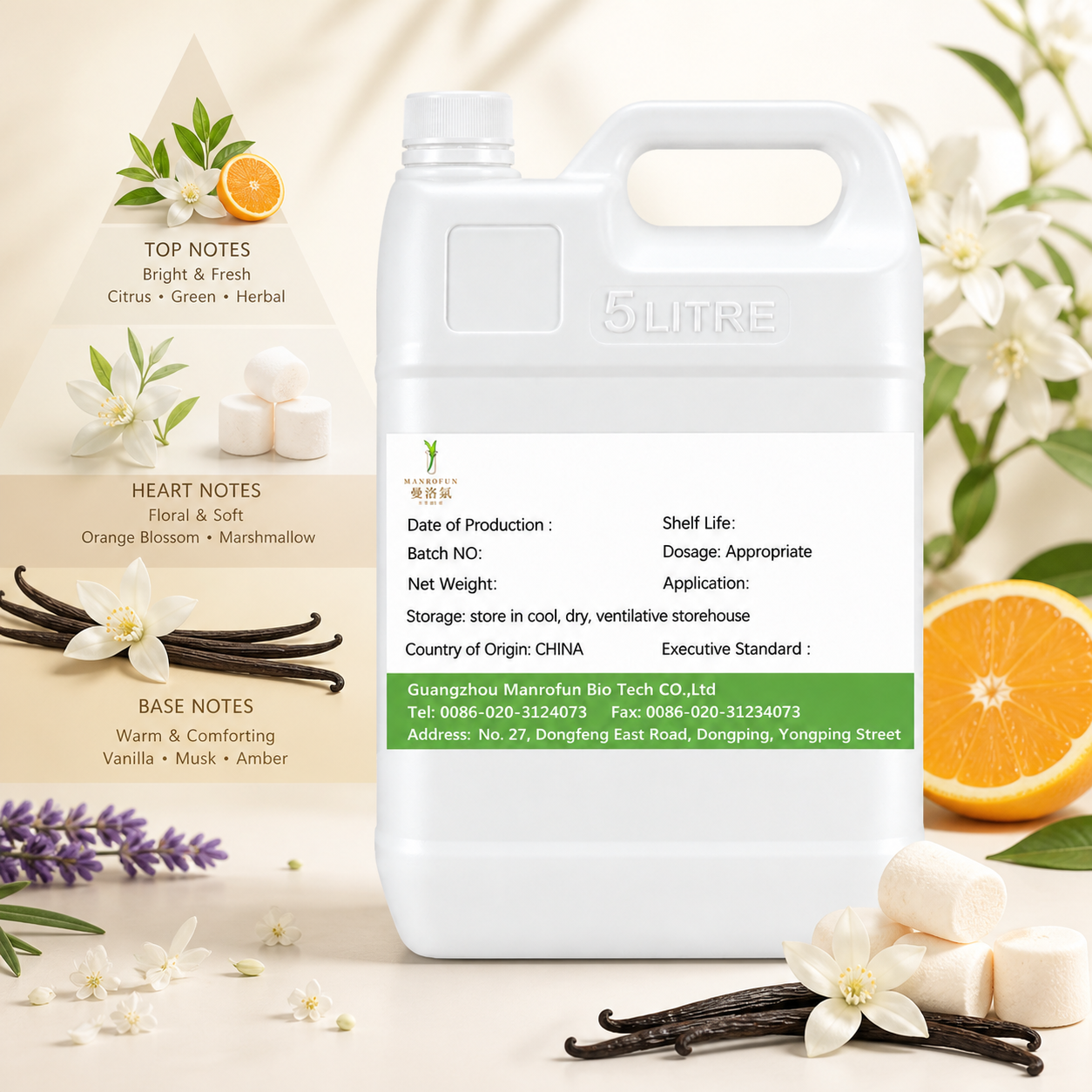 Orange Blossom, Marshmallow and Vanilla Parfum Oil, Co-Developed for Private-Label Collections 2