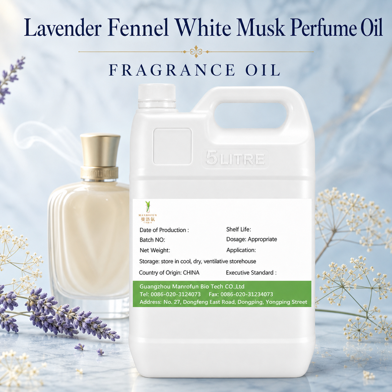Lavender–Fennel Aromatic Perfume Oil with White Musk, Tuned for Bespoke EDP 1