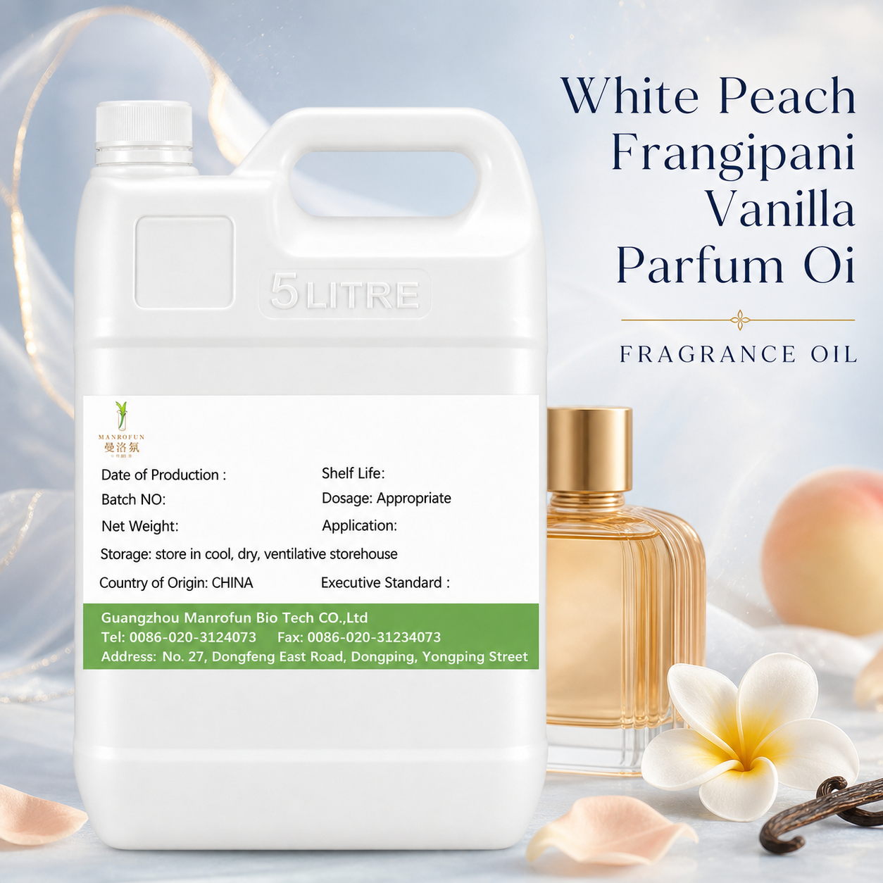 Turn White Peach, Frangipani and Vanilla into a Bespoke Parfum Oil Collection 1
