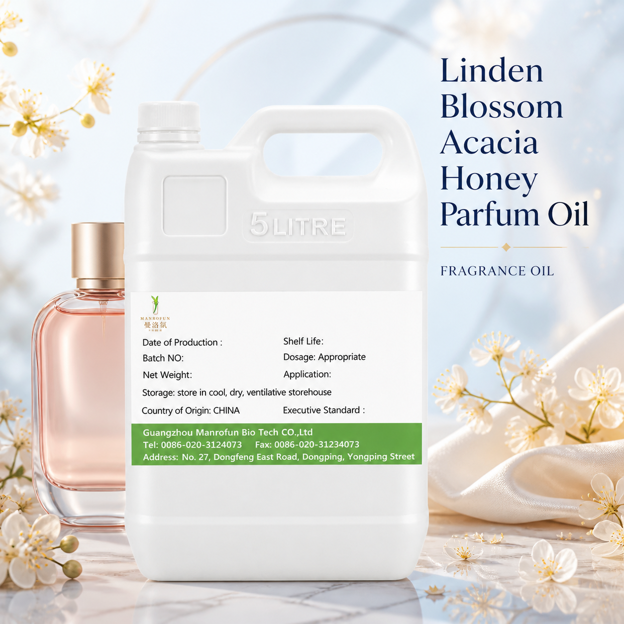 Flor de tilo envuelta en miel de acacia: aceite perfumado para el desarrollo de colecciones a medida. 1