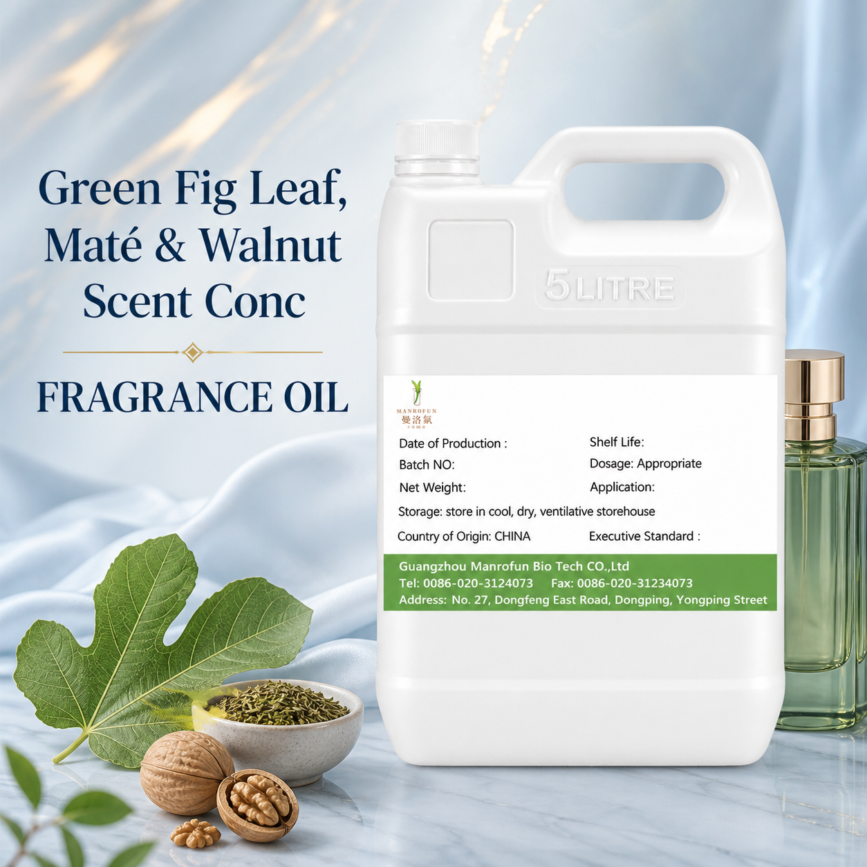 Verdant Fig Leaf, Maté & Walnut Concentrate for Tailored Fine-Fragrance Production 1