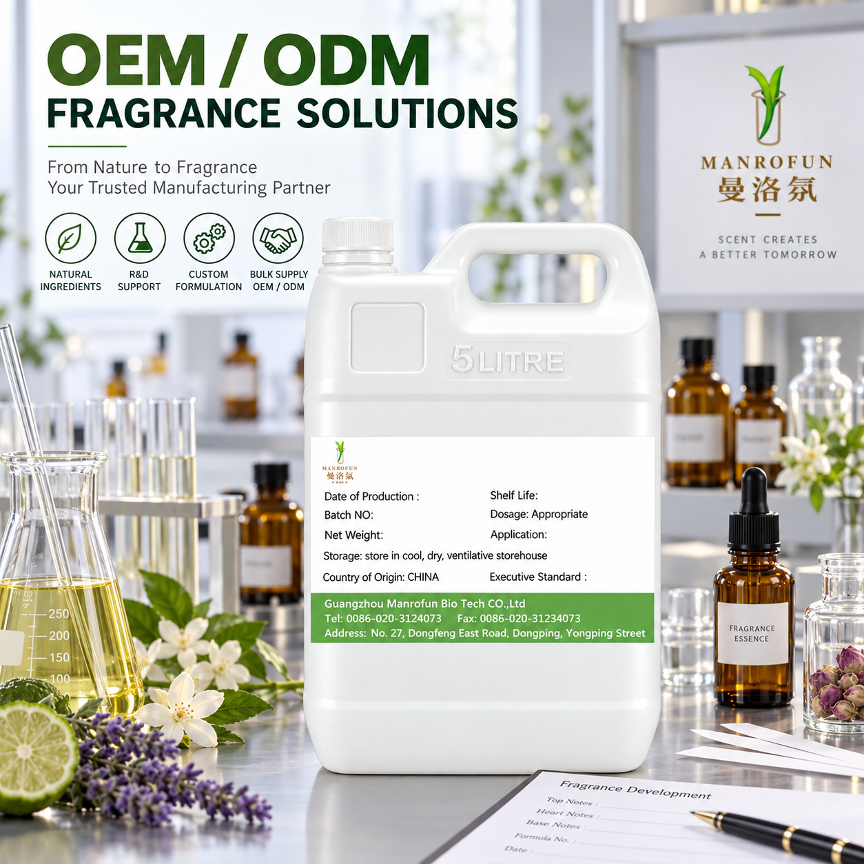 Samtiger Osmanthus, Aprikose &amp; Wildlederöl, kreiert für Eigenmarken-Parfumlinien 3