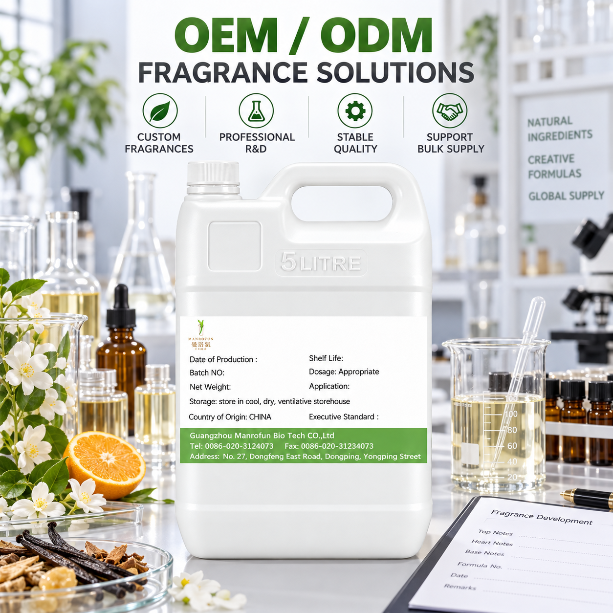 Duftöl mit Bergamotte, Iris und Vetiver, speziell für markenorientierte Eau de Parfum-Einführungen entwickelt 3