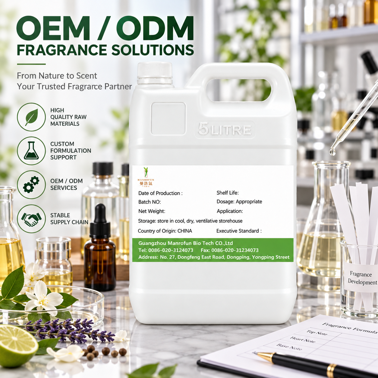 Gardenia en un matiz de pimienta negra: aceite perfumado para colecciones de Eau de Parfum personalizadas. 3