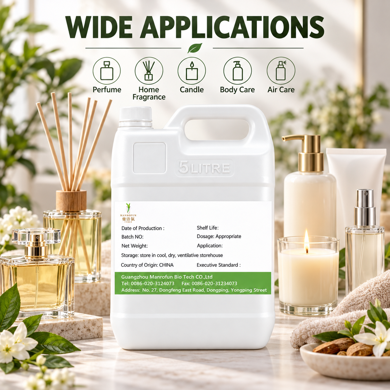 Gardenia en un matiz de pimienta negra: aceite perfumado para colecciones de Eau de Parfum personalizadas. 5