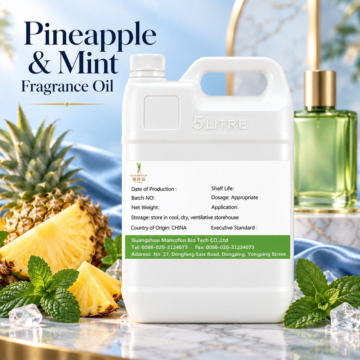 De piña dorada a menta triturada: aceites perfumados para envasado por contrato 1
