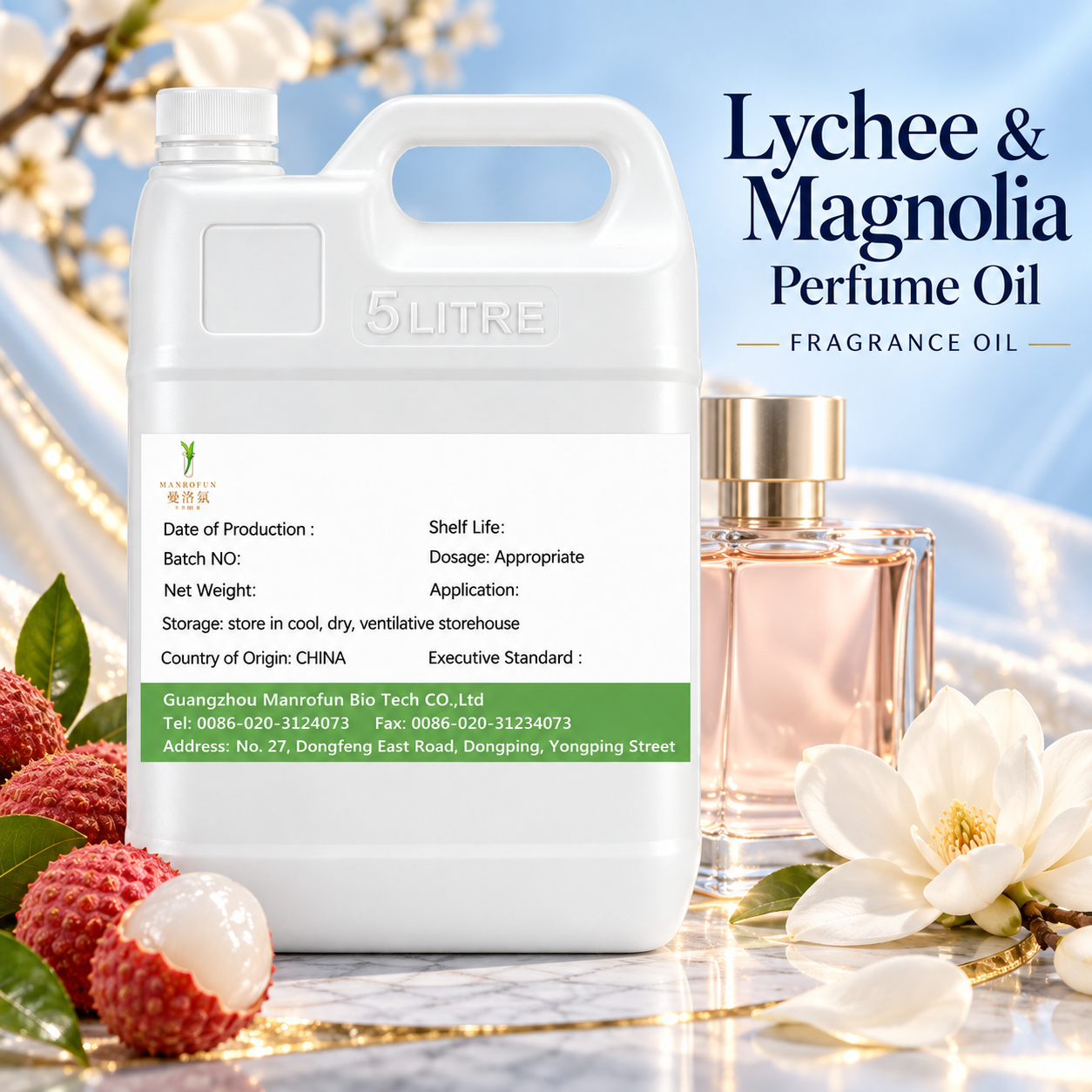 Lychee Gleam Meets Magnolia Petals in a Perfume Oil for Custom Fragrance Lines 1