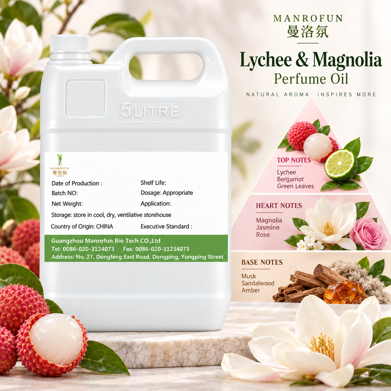 Lychee Gleam Meets Magnolia Petals in a Perfume Oil for Custom Fragrance Lines 2