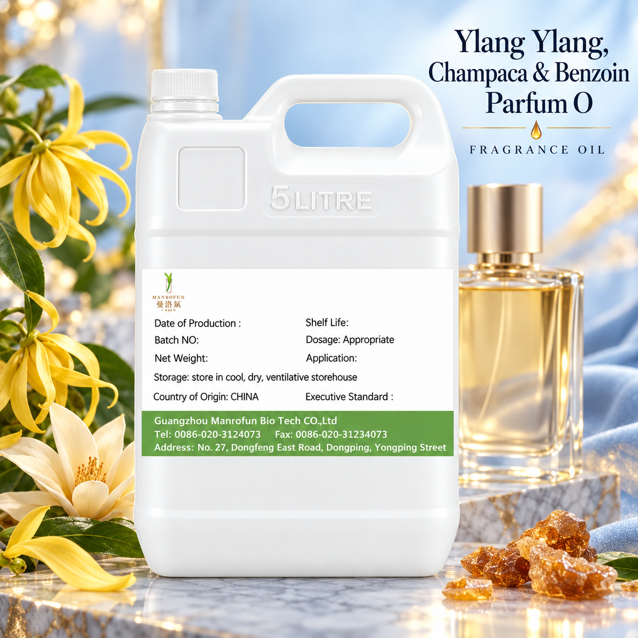 Un aceite perfumado floral-resinoso dorado para el desarrollo de EDP distintivos y marcas blancas. 1