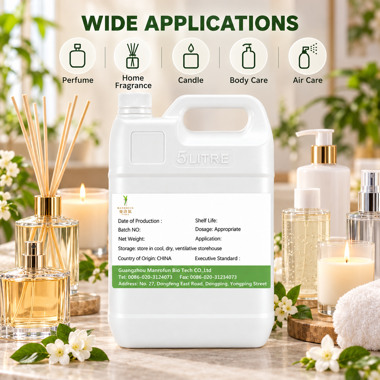 Un aceite perfumado floral-resinoso dorado para el desarrollo de EDP distintivos y marcas blancas. 5