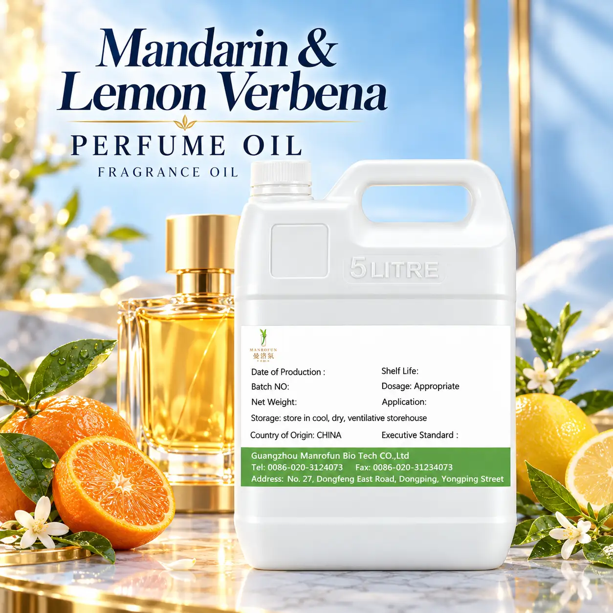 Citrus Clarity for Private-Label Perfumery: Mandarin and Lemon Verbena Fragrance Oil 1