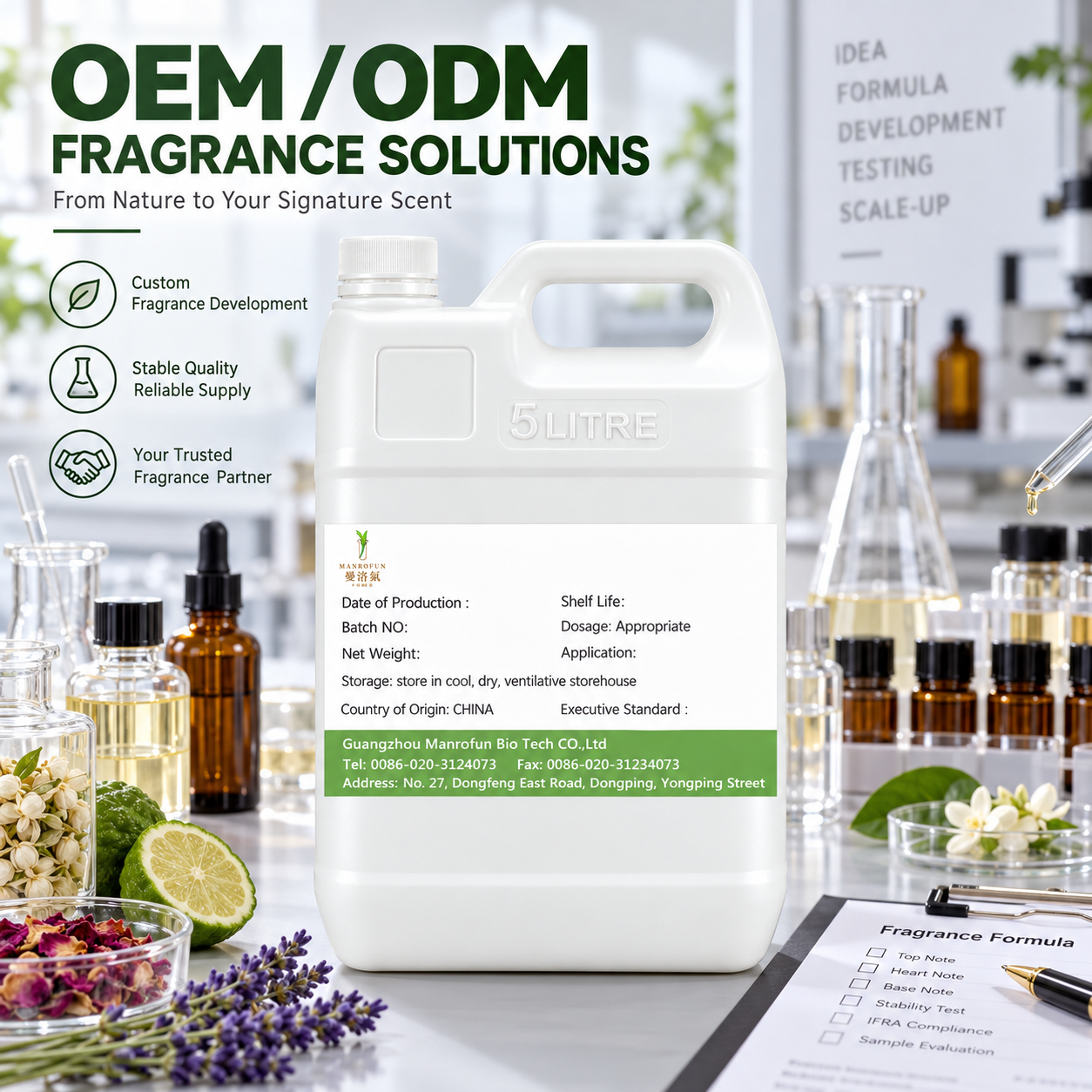 Cologne Development Starts with Green Mandarin & Petitgrain Perfume Fragrance Oil 3